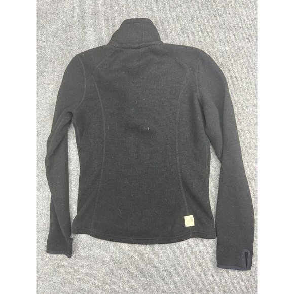 The North Face Fleece Sweater Women's S Black Toggle Button Pullover Mock Neck - Picture 7 of 7